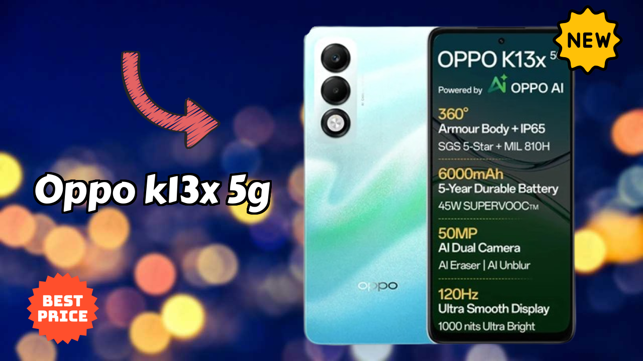 OPPO K13x 5G at ₹10,897 - Best Deal Available