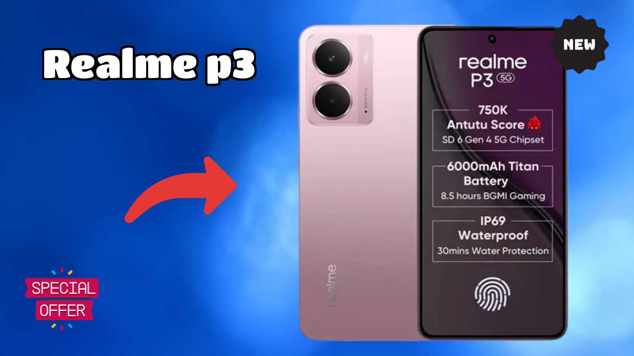 Realme P3 Display Analysis: 6.67 Inches (16.94 Cm) Screen
