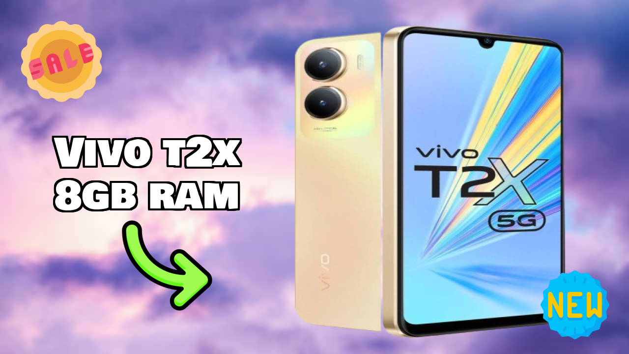 Vivo T2x 8GB RAM Display Size: 6.58 Inches (16.71 Cm) Screen Quality